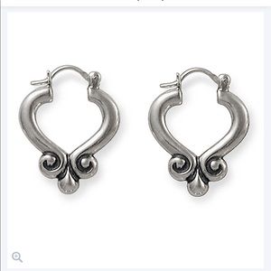 James Avery scrolled ear posts